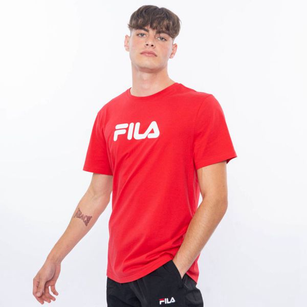 Fila Mono Deckle Men's T-Shirts - Red,NZ 571-57980